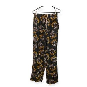 Lounge Wear Mens Size Large Fun Boxer Draw String Football Pull On Stretch‎